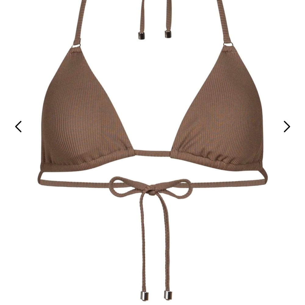 Mennillo Brown Triangle Bikini Top